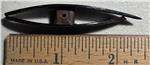 Black Palm Wood Tatting Shuttle, 2.5" long